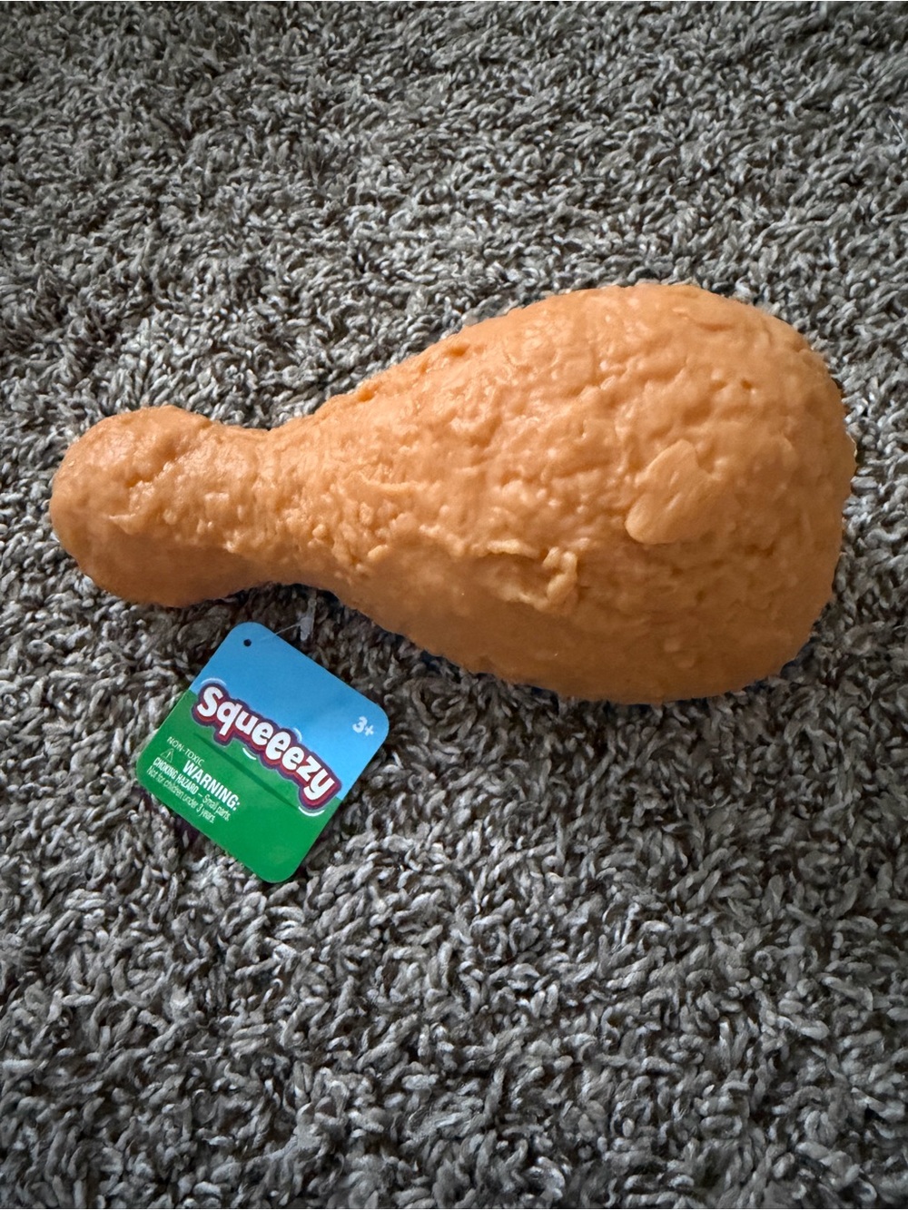 Sunny days squeeezy fried chicken leg fidget toy